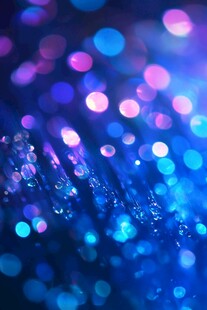 蓝色光斑背景唯美浪漫