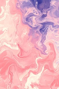 墨韵渲染粉色笔触