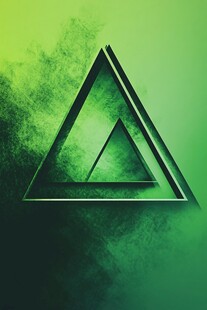 绿色炫酷海报背景