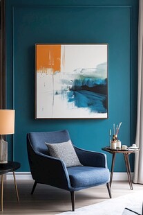 轻奢素雅色块挂画