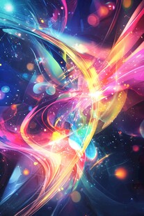 流光意境彩色渲染图案