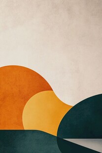 简洁大气拼色曲线纹理