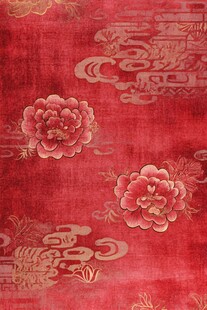云纹红布