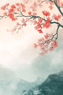 映山红插画