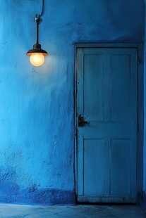 蓝色门