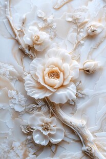 3d立体花壁纸