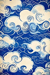 古典云水纹