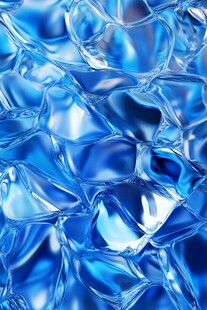 酷炫蓝水晶立体背景