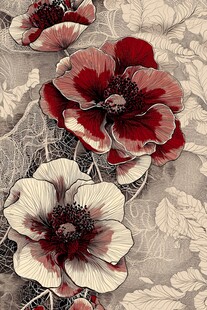 手绘创意百花壁纸