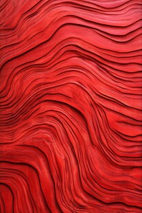 红色波浪纹