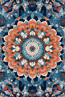 万花筒花纹抽象底纹