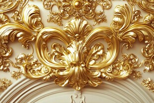 金色奢华浮雕装饰设计