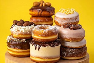 四款口味甜甜圈