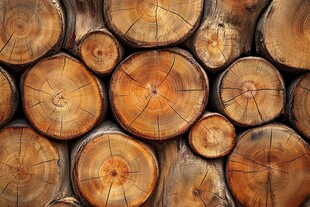 圆形木桩背景图