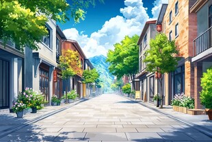 街景插画