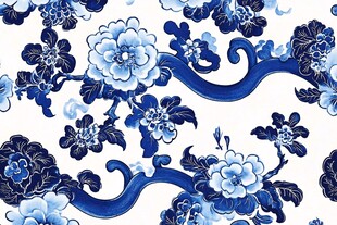 青花瓷数码印花