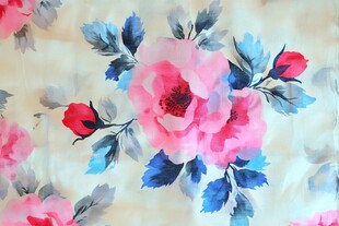 牡丹花布料