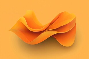橙色动感线条