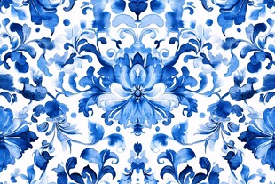 青花瓷数码印花