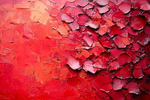 红墙背景油漆脱落