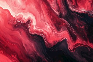 红色喜庆炫丽流体画