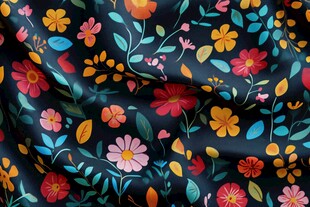 卡通印花花卉壁纸