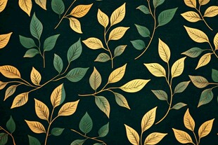 自然枝叶墙纸花纹