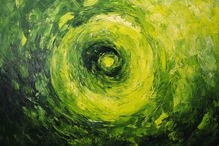 漩涡油画