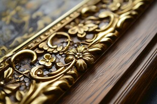 实木家具雕花细节