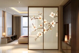 客厅卧室梅花装饰