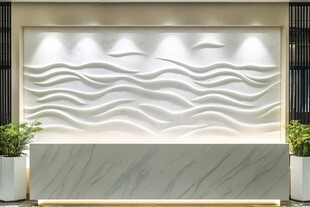 波浪造型墙