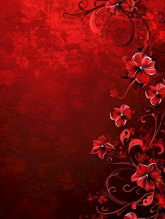 尊贵奢华红色花纹