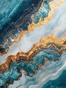 流体大理石金色素材