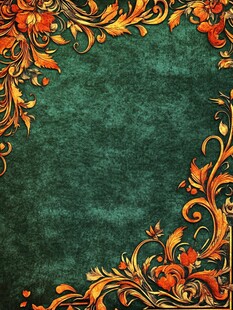 墨绿金色背景