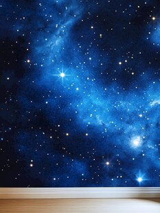 发光星星背景电视墙