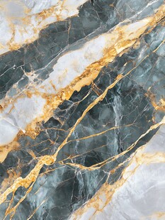 蓝色透光大理石装饰画