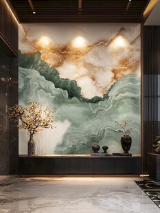 新中禅意山水岩彩画