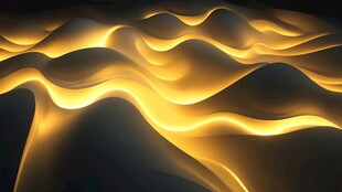 金色山脉3d立体山脉