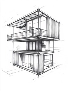 建筑手绘图