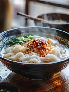 油泼面特写