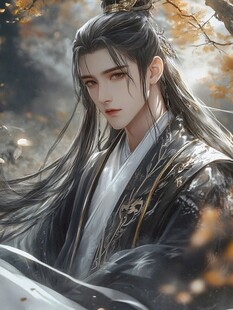 古风立绘美男插画图案