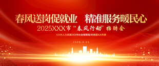 招聘会背景