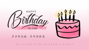 生日快乐海报