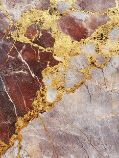 金色大理石对拼背景