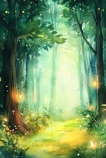 魔法森林插画