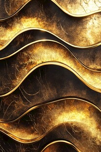 金色线条浮雕背景
