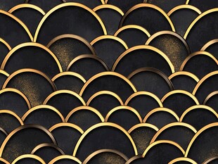 金色筒瓦背景