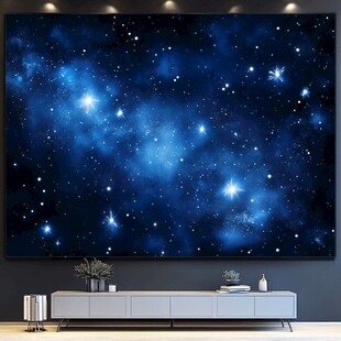 发光星星背景电视墙