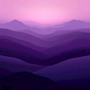 紫色的山峦