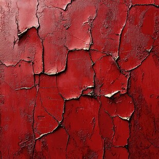 裂纹红墙